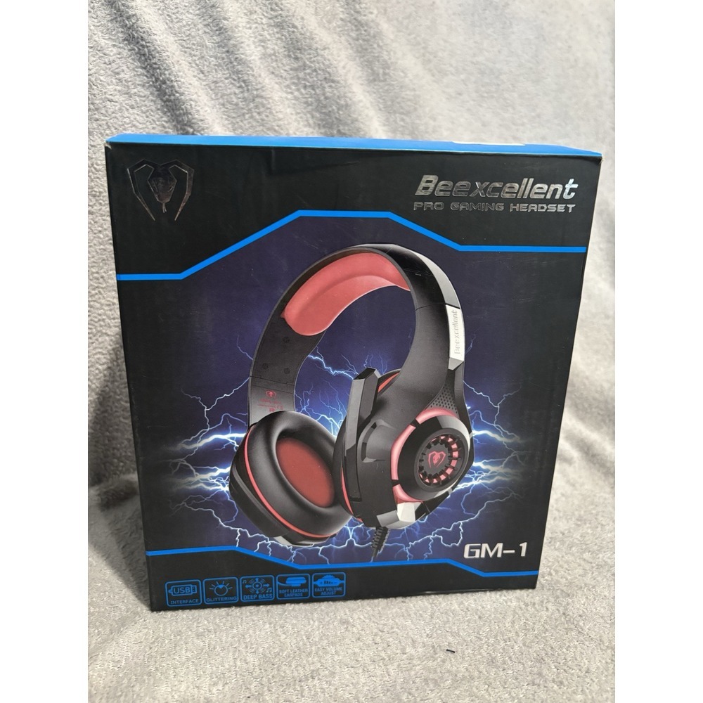 Beexcellent GM-1 Pro Gaming Headset With Deep Base and‎ Soft Leather Earpads